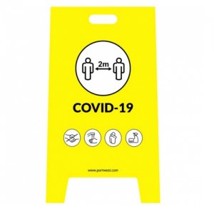 *Clearance** COVID 2M DISTANCING SIGN   